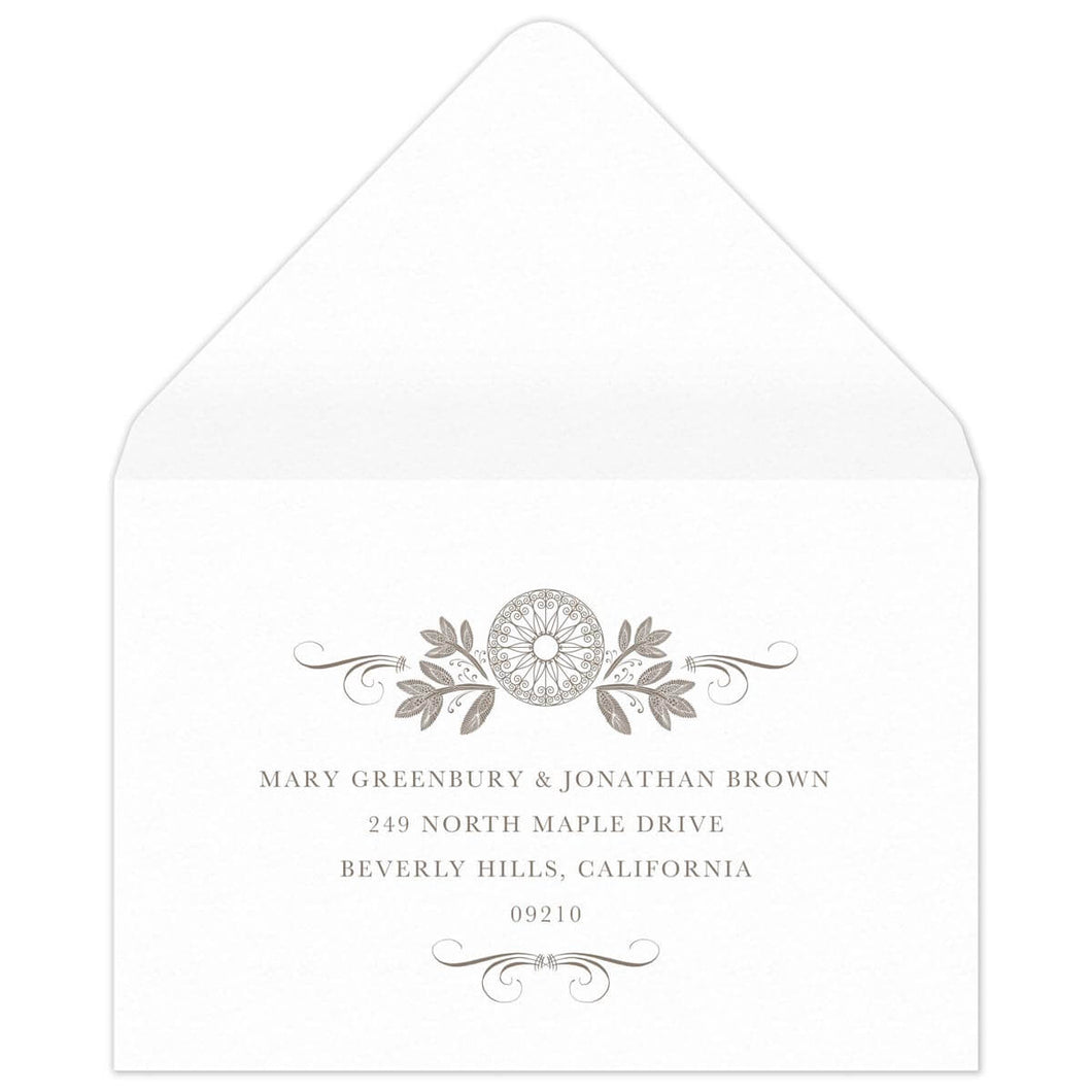 Cecilia Ann Reply Card Envelope