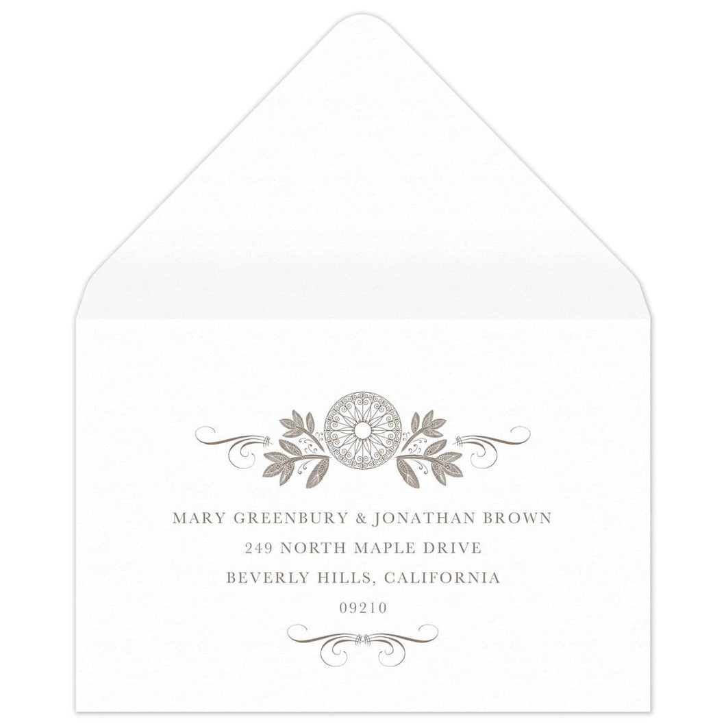 Cecilia Ann Reply Card Envelope