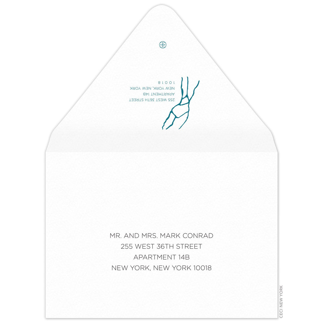 Alabaster Onyx Invitation Envelope