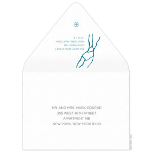 Alabaster Onyx Save the Date Envelope