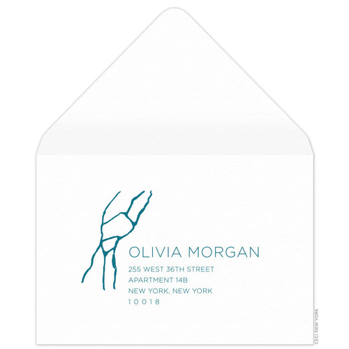 Alabaster Reply Card Envelope