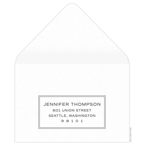 Bleeker Frame Reply Card Envelope