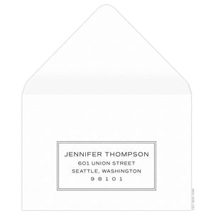 Bleeker Frame Reply Card Envelope