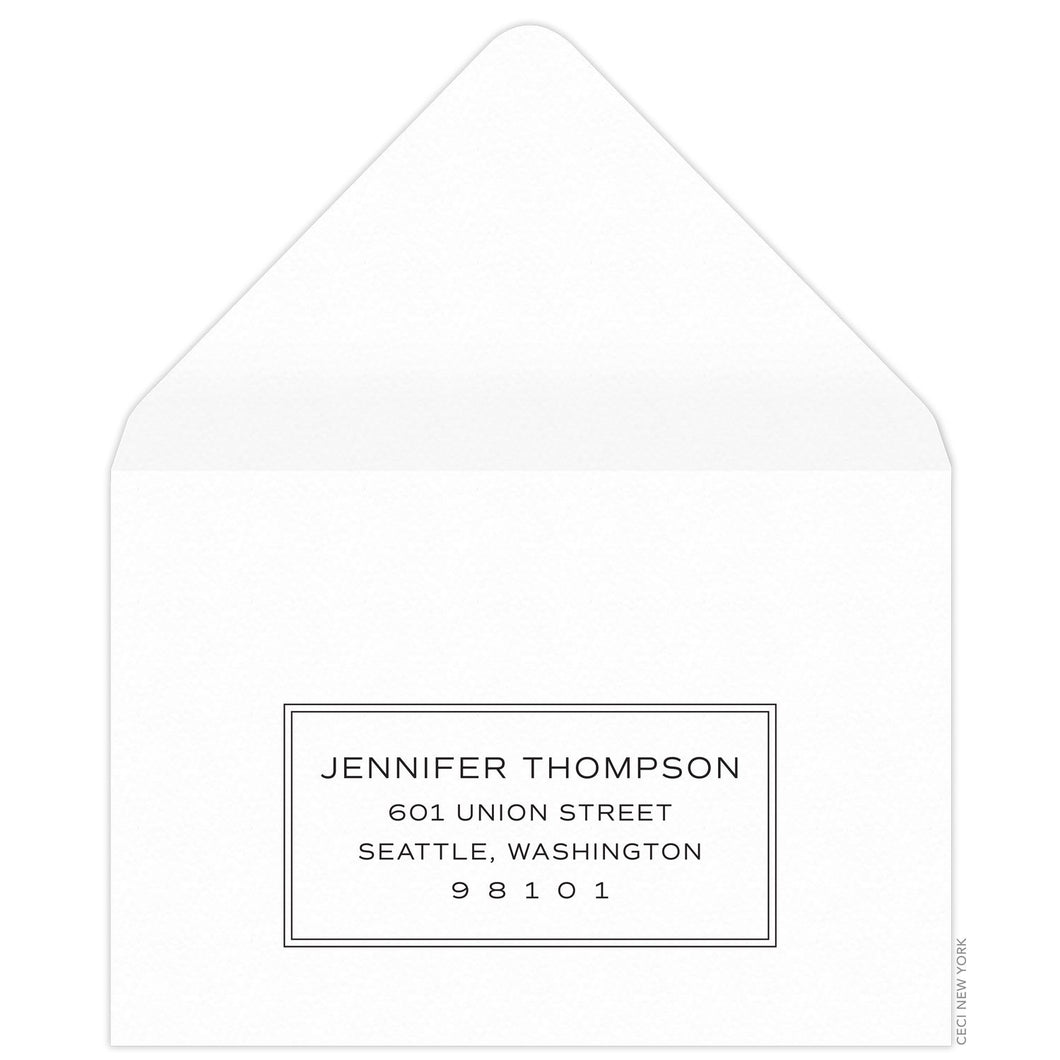 Bleeker Frame Reply Card Envelope