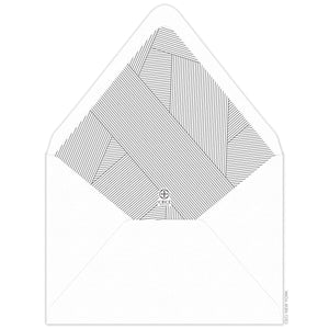Bond Invitation Envelope Liner