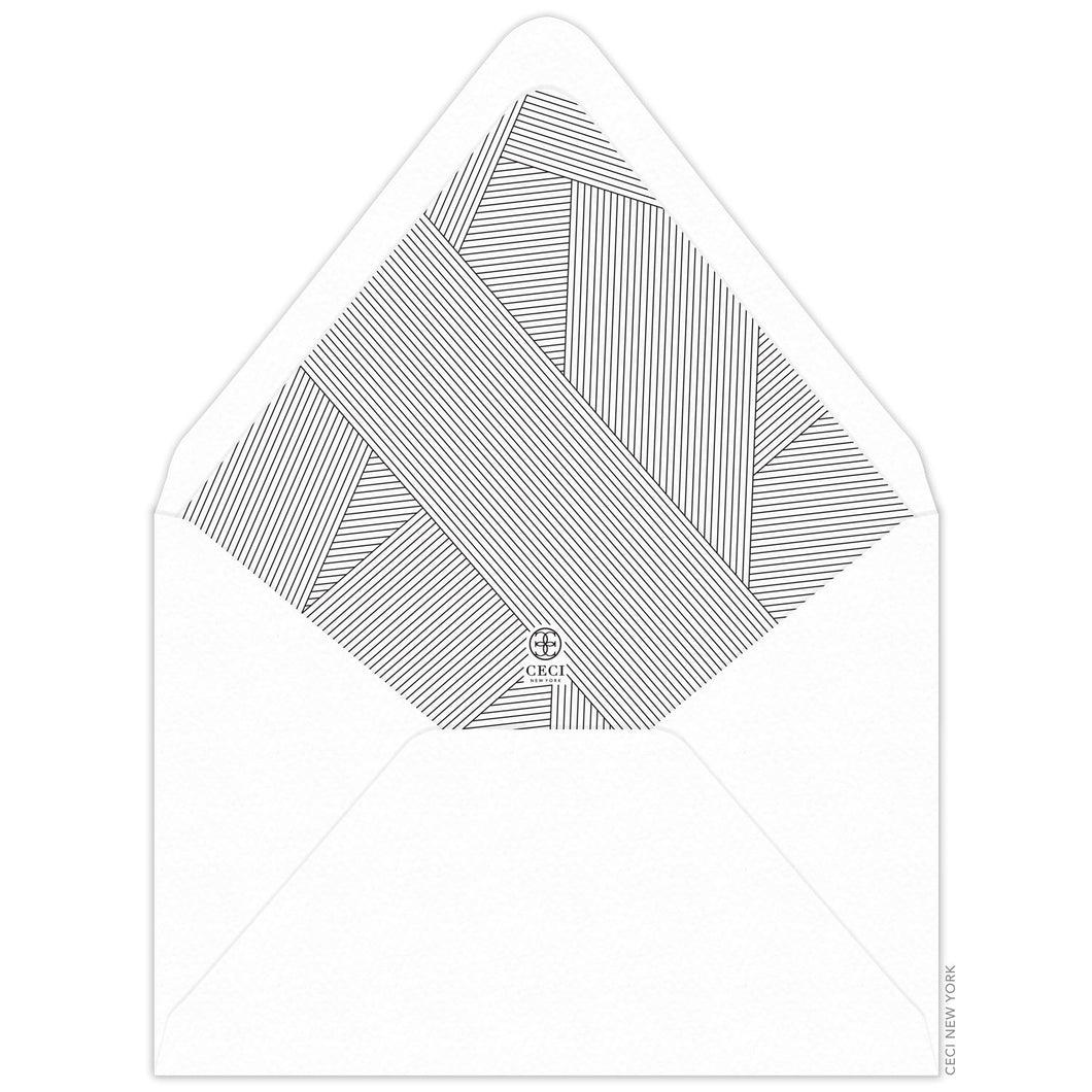 Bond Invitation Envelope Liner