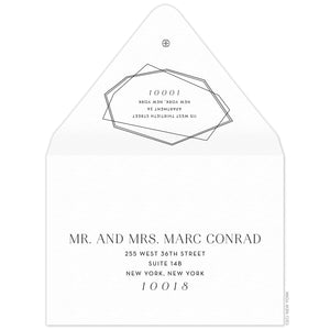 Diamond Faceted Invitation Envelope