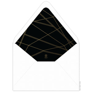 Diamond Faceted Invitation Envelope Liner