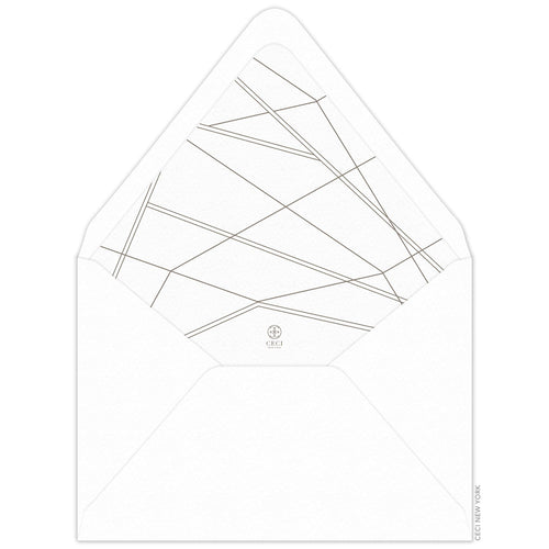 Diamond Faceted Invitation Envelope Liner