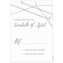 Load image into Gallery viewer, Diamond Faceted Edge Reply Card