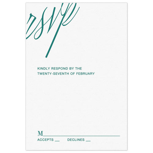 Duet RSVP Reply Card