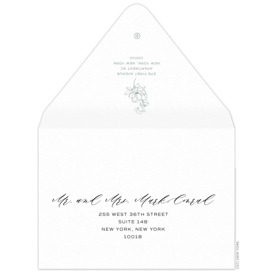 Petite Magnolia Invitation Envelope