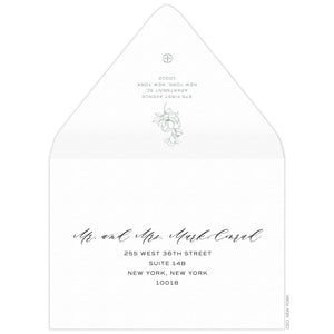 Petite Magnolia Save the Date Envelope