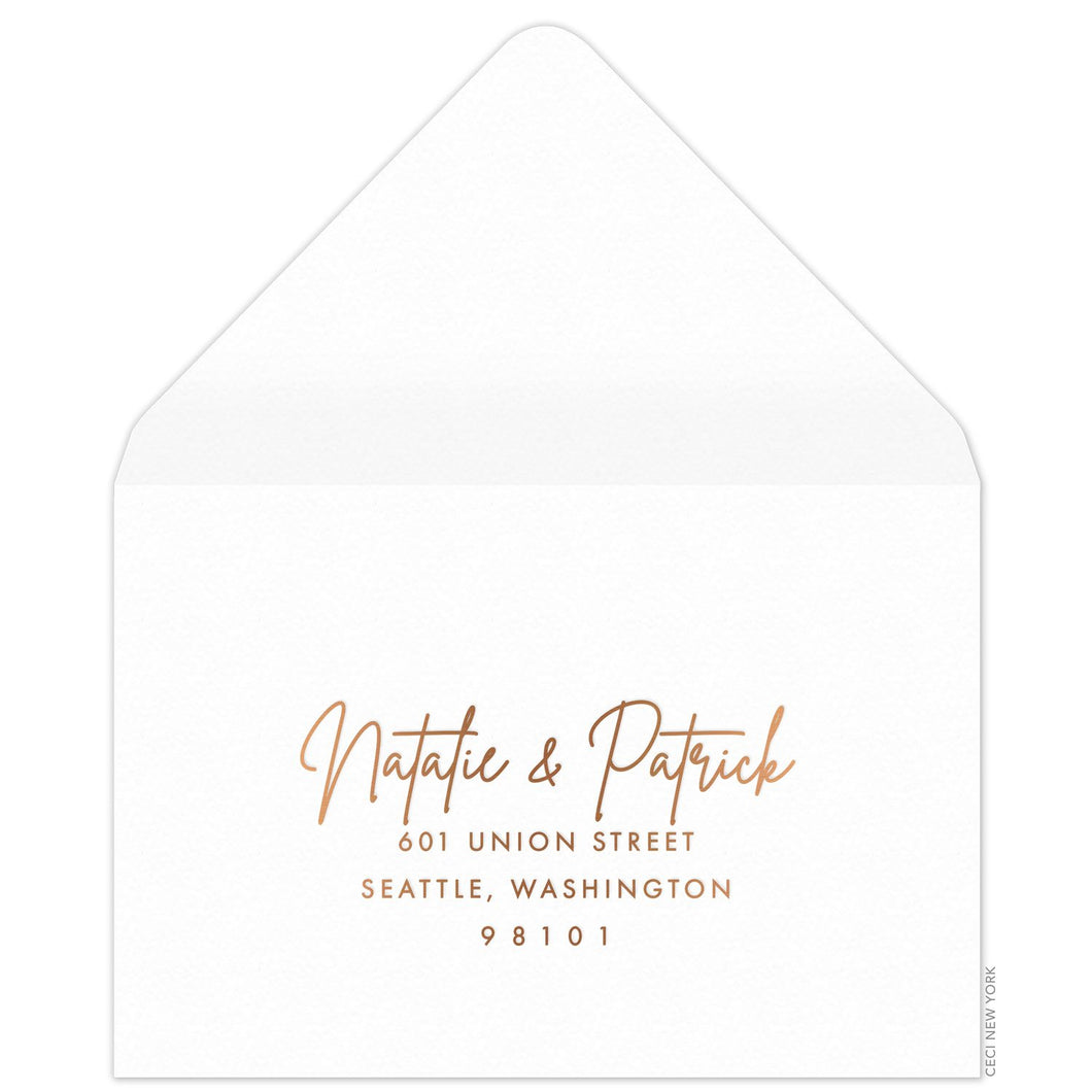 Natalie Reply Card Envelope