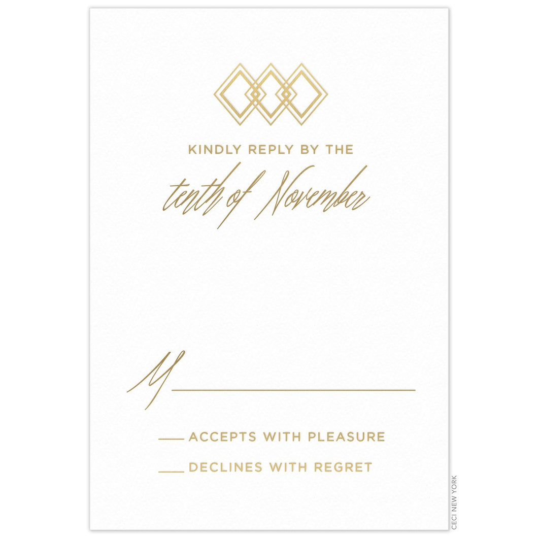 Prism Diamond Reply Card