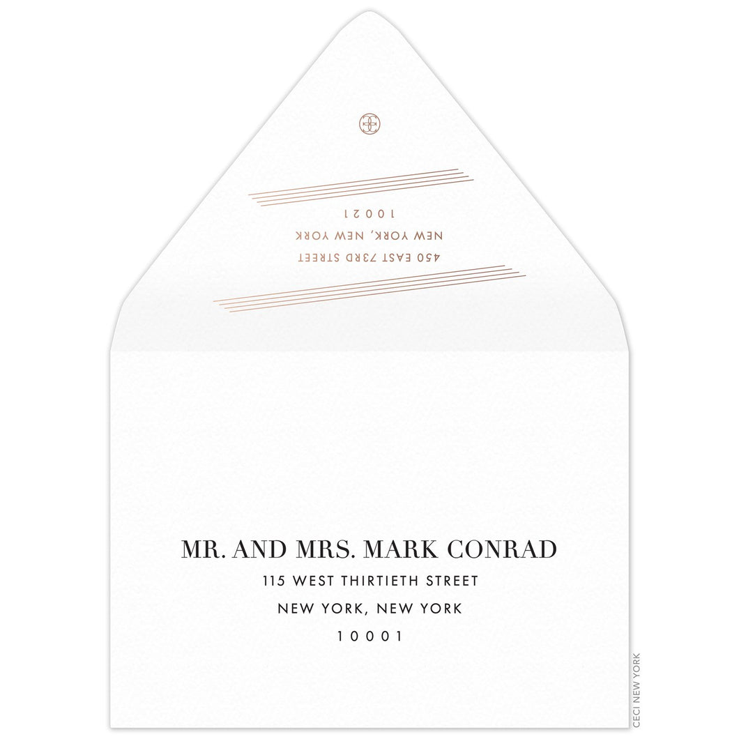 Sharp Save the Date Envelope