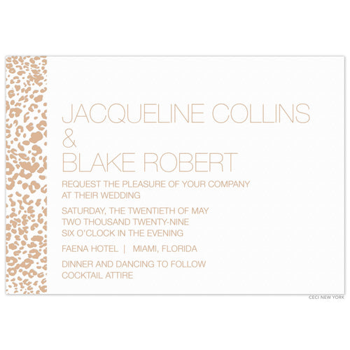 Spotless Cheetah Invitation