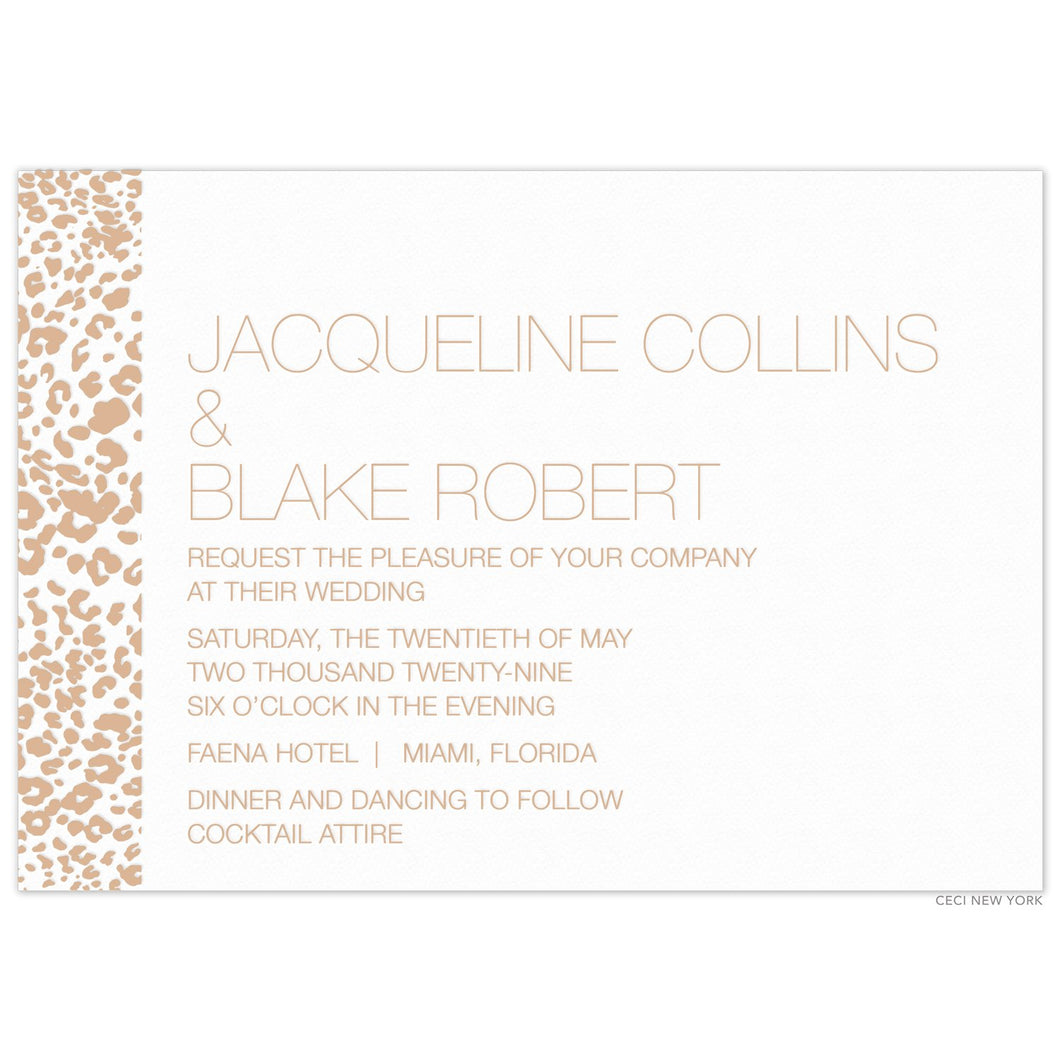 Spotless Cheetah Invitation