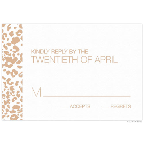 Spotless Cheetah Reply Card