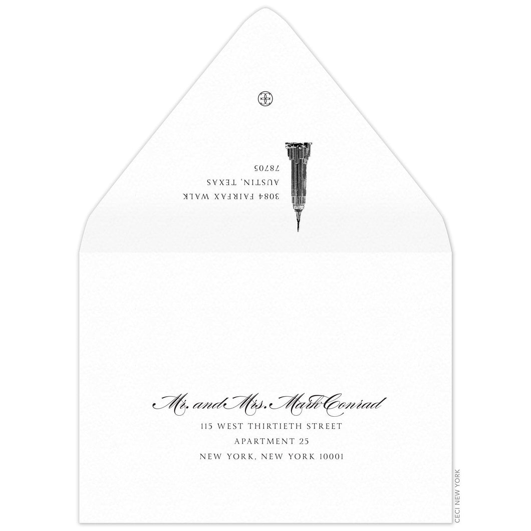 Empire Save the Date Envelope