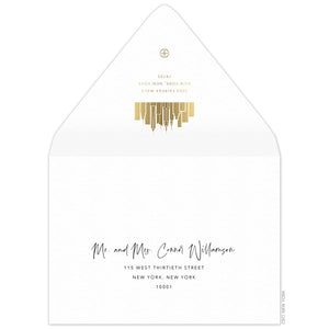 Gotham Save the Date Envelope