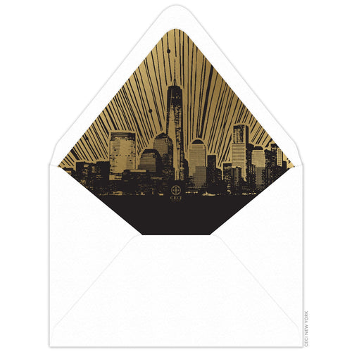 One World Trade Invitation Envelope Liner