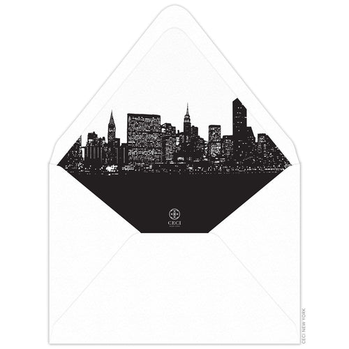 Skyline Invitation Envelope Liner