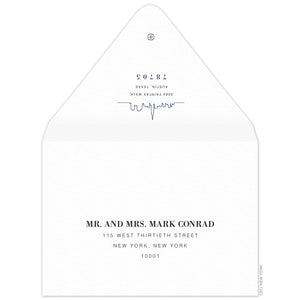 Skyline Silhouette Invitation Envelope