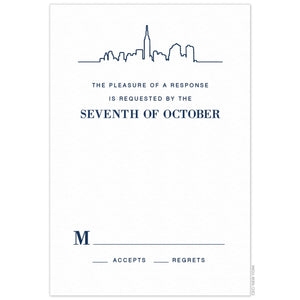 Skyline Silhouette Reply Card