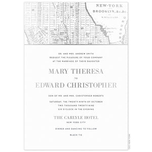 Vintage Map Invitation