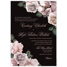 Load image into Gallery viewer, Peony Maha Black Garden Invitation