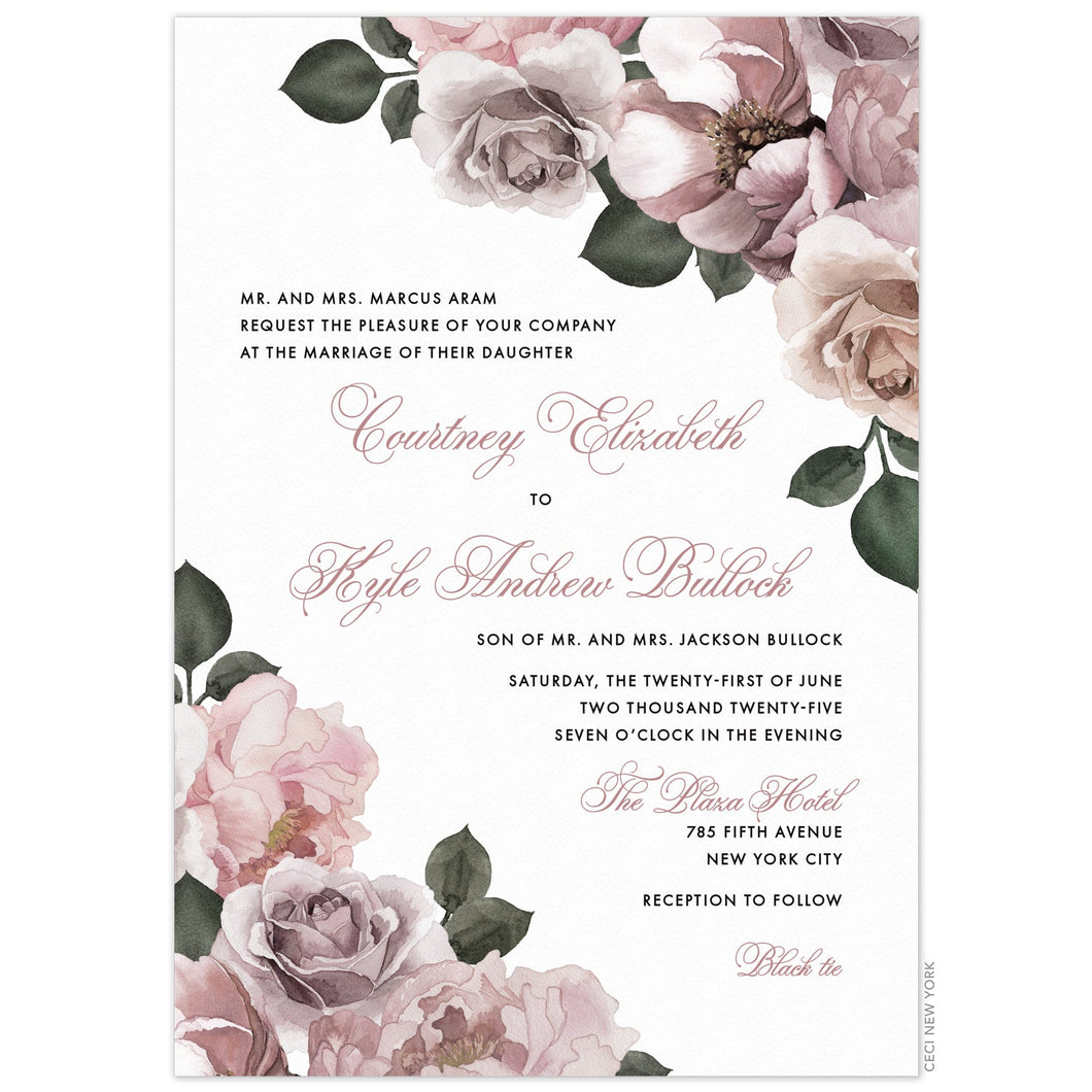 Peony Maha Garden Invitation