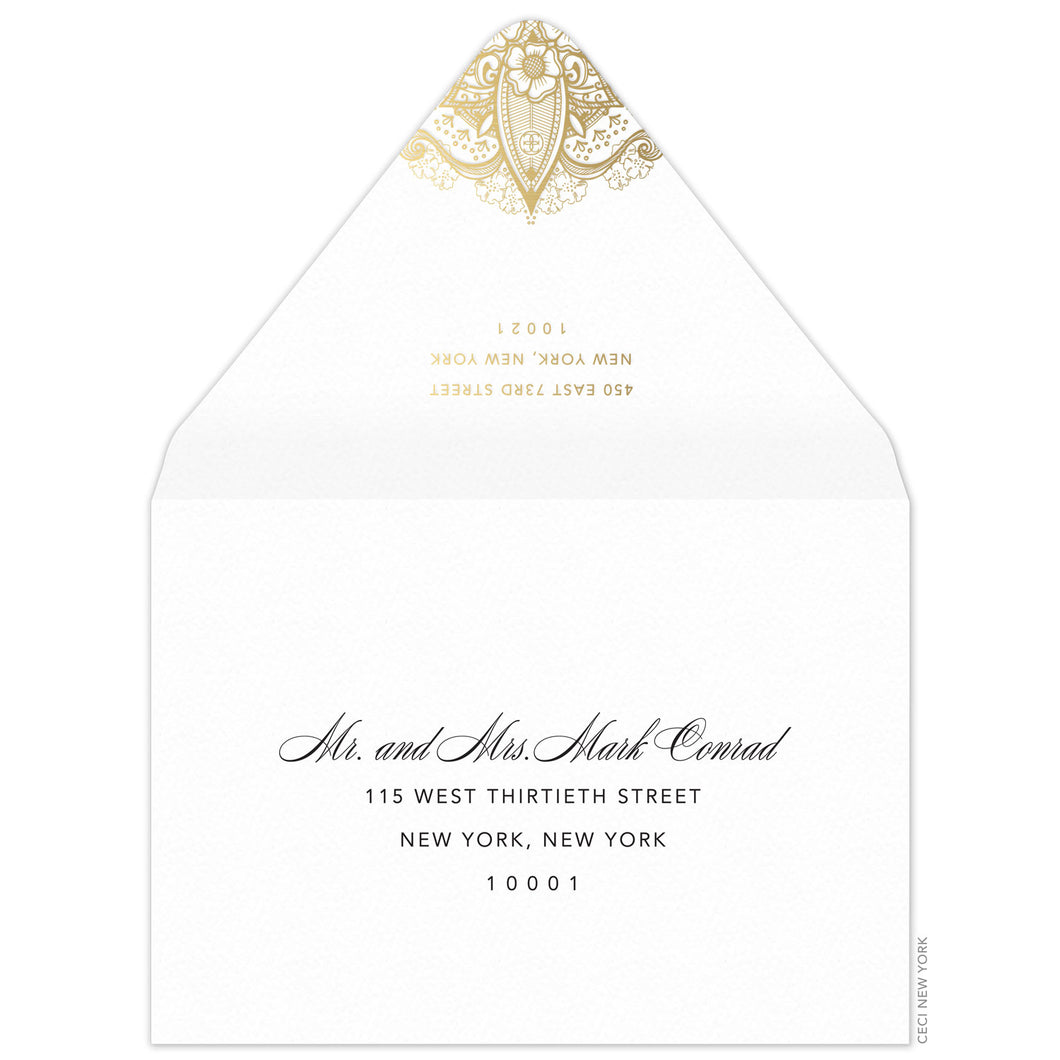 Nadine Dhara Invitation Envelope