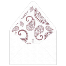 Load image into Gallery viewer, Reshma Paisley Invitation Envelope Liner