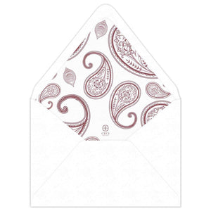 Reshma Paisley Invitation Envelope Liner