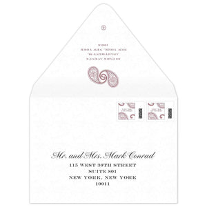 Reshma Paisley Invitation Envelope