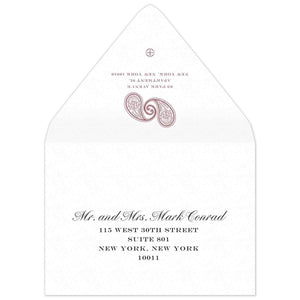 Paisley Save the Date Envelope