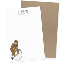 Load image into Gallery viewer, Bear on a Bike Stationery