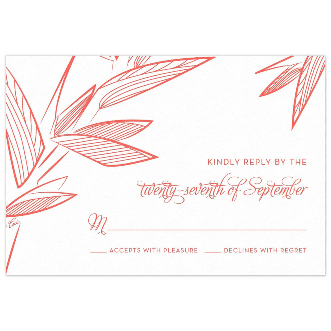 Kirana Palm Reply Card