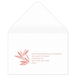 Kirana Palm Reply Card Envelope