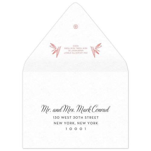 Kirana Palm Save the Date Envelope