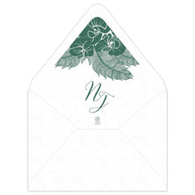 Load image into Gallery viewer, Orchid Palms Blooms Invitation Envelope Liner