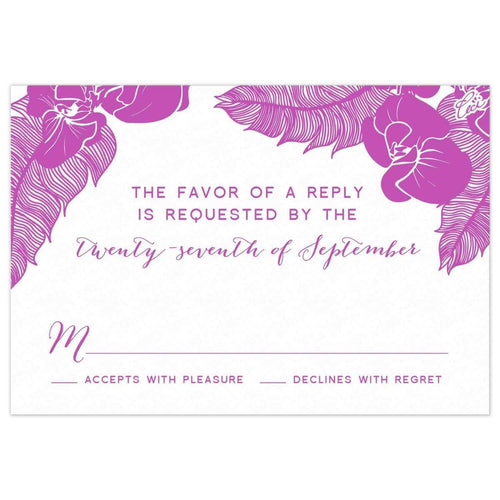 Orchid Palms Reply Card