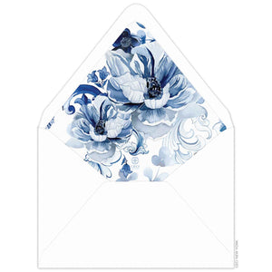 Aeryn Peony Invitation Envelope Liner