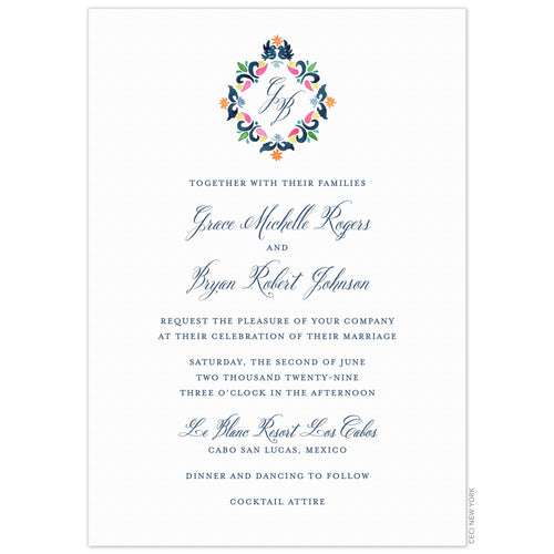 Monogram Invitation