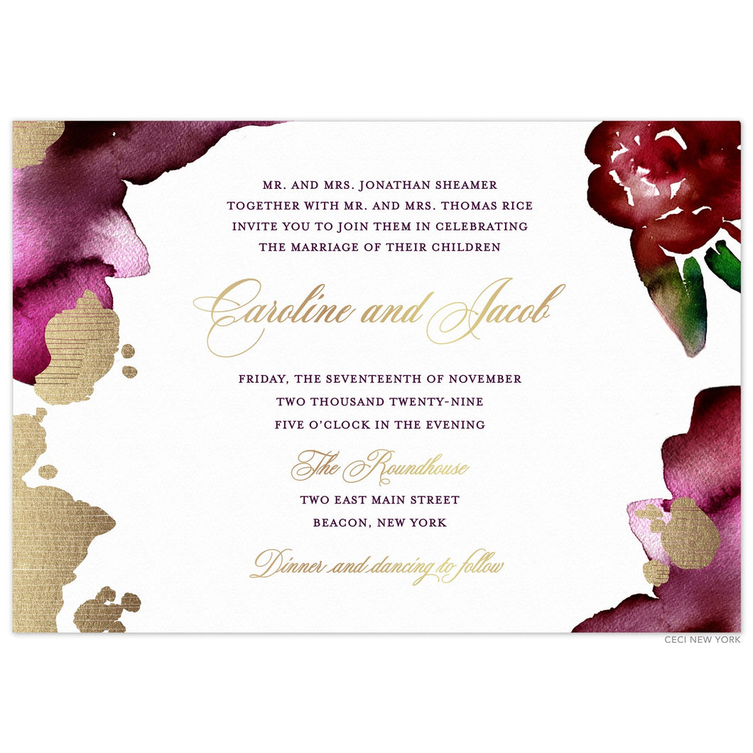 Chloe Cabernet Invitation