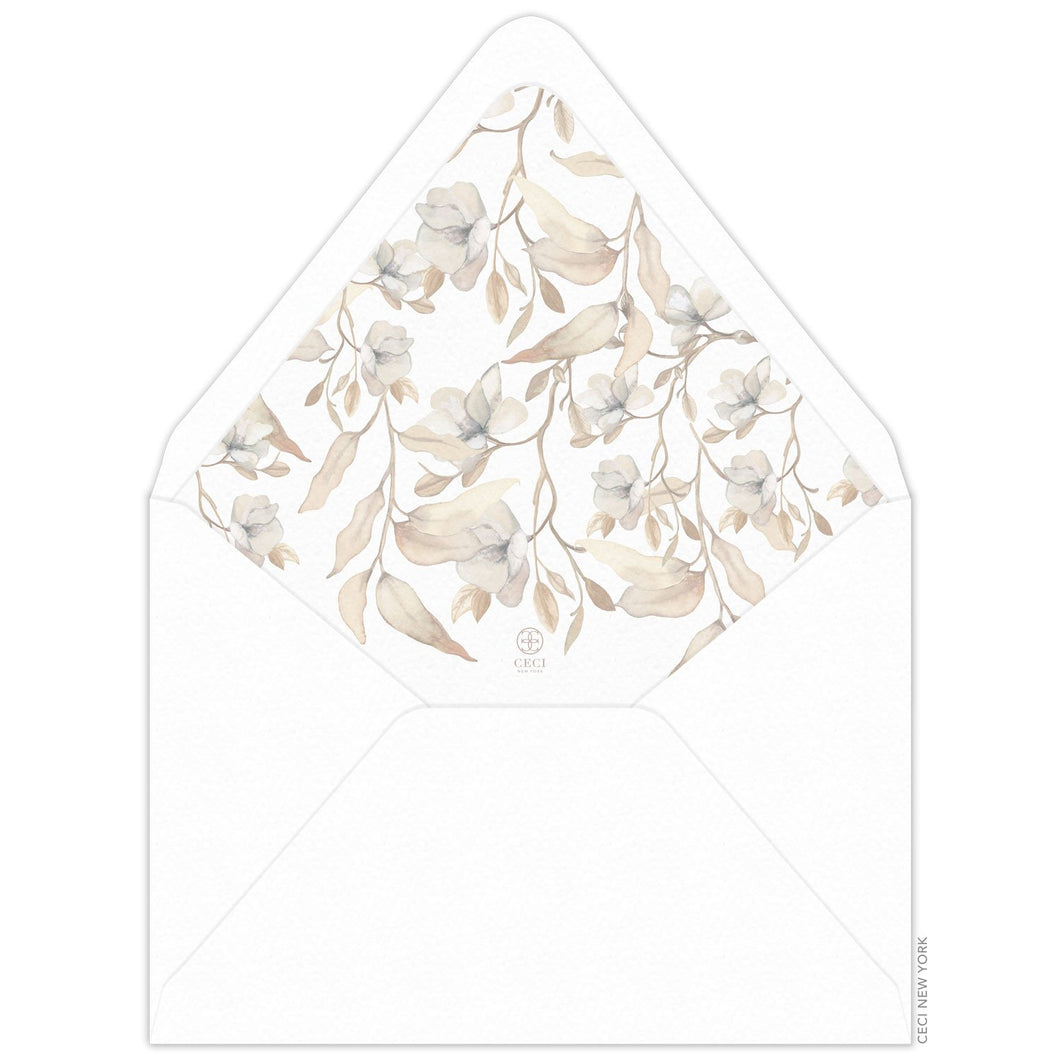 Magnolia Invitation Envelope Liner