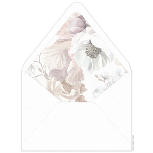 Peony Invitation Envelope Liner