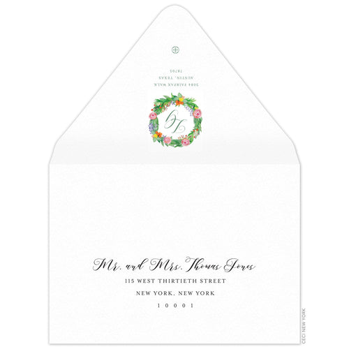 Layla Monogram Invitation Envelope