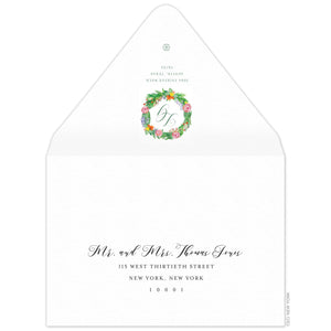Layla Monogram Invitation Envelope